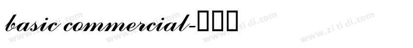 basic commercial字体转换